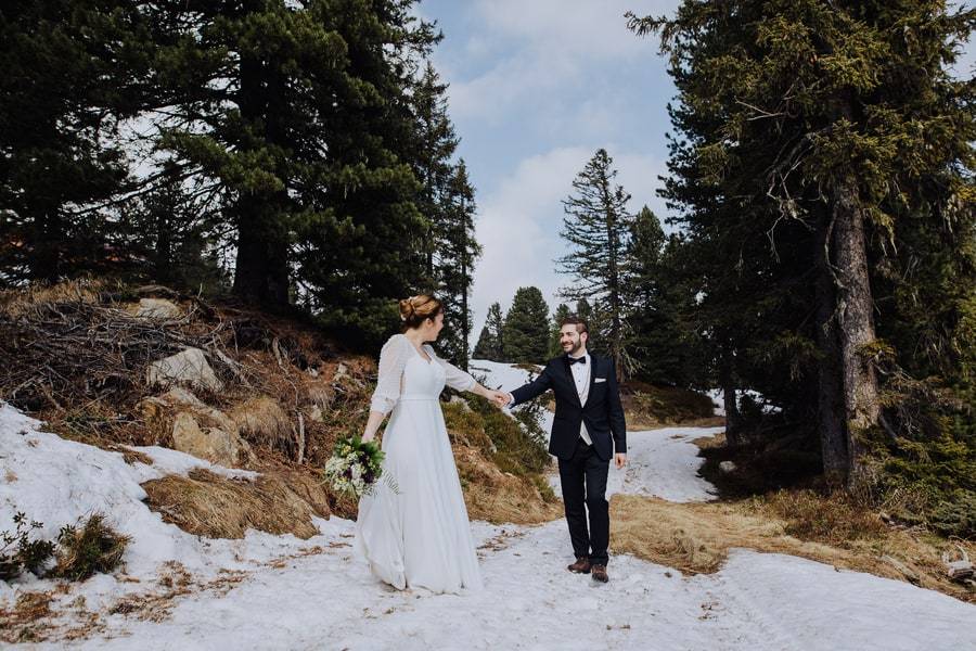 Trash The Dress Honeymoon Session in the Mountains of Austria 37