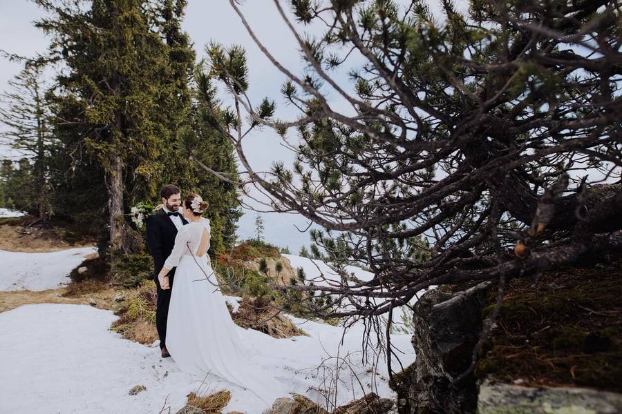 Trash The Dress Honeymoon Session in the Mountains of Austria 41