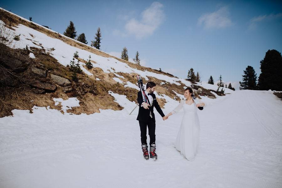 Trash The Dress Honeymoon Session in the Mountains of Austria 47