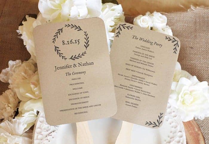 5 Creative Wedding Program Ideas for Summer 2024 95