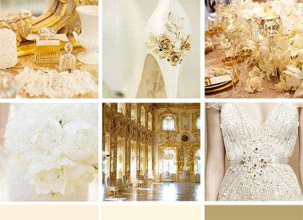Wedding Color Palette: Gold