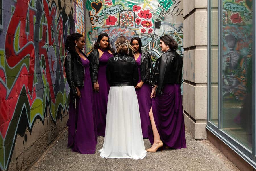Modern Purple and Geometric Wedding Amongst Graffiti Alley 73