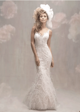26 Feather Accented Wedding Gowns For Dreamy Brides 67