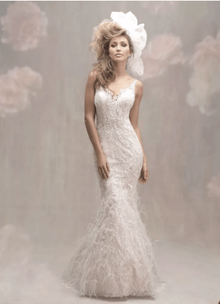 26 Feather Accented Wedding Gowns For Dreamy Brides 505