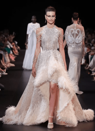 26 Feather Accented Wedding Gowns For Dreamy Brides 71