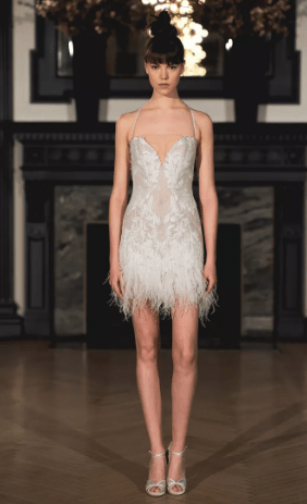 26 Feather Accented Wedding Gowns For Dreamy Brides 79