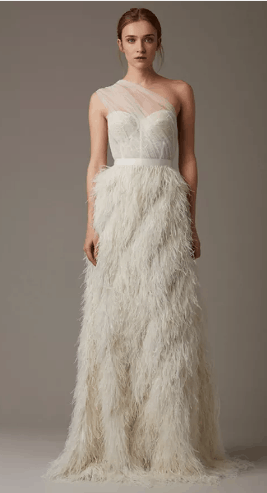 26 Feather Accented Wedding Gowns For Dreamy Brides 63