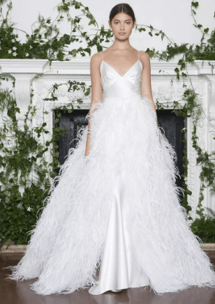 26 Feather Accented Wedding Gowns For Dreamy Brides 93