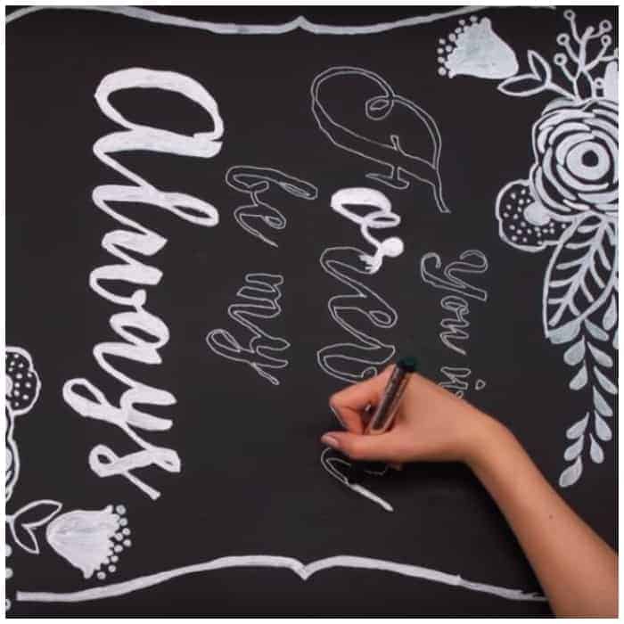 Rustic Chalkboard Wedding Sign to Add that Country Vibe