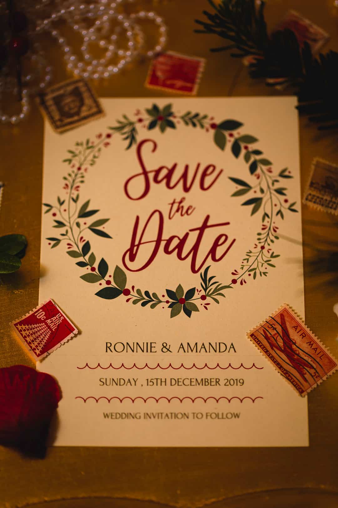 Vintage Christmas Wedding 61