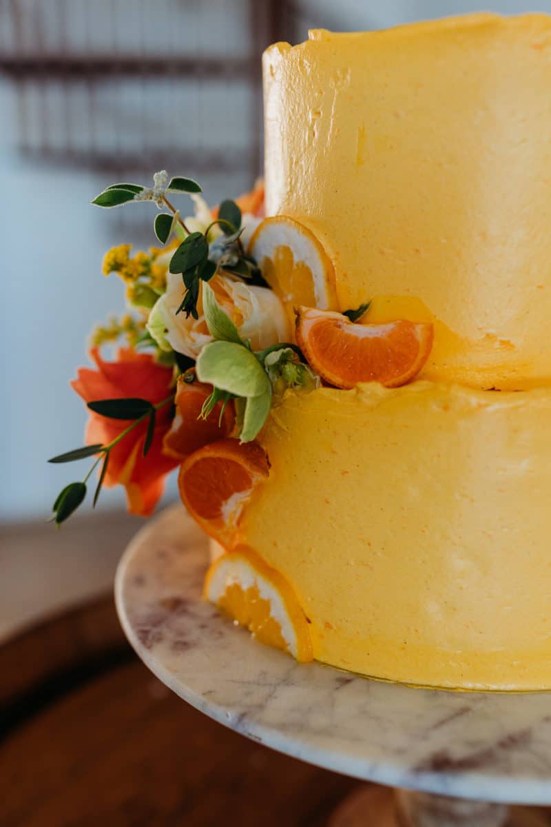 Vineyard Elopement With Touches of Coral and Sunny Yellow 63