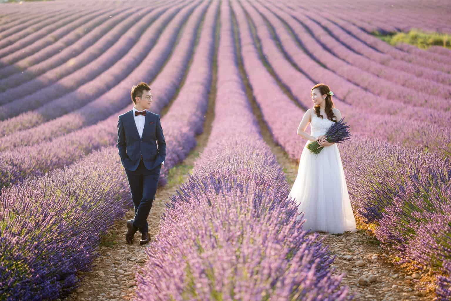 Intimate Wedding Ceremony In The Lavender Fields 365