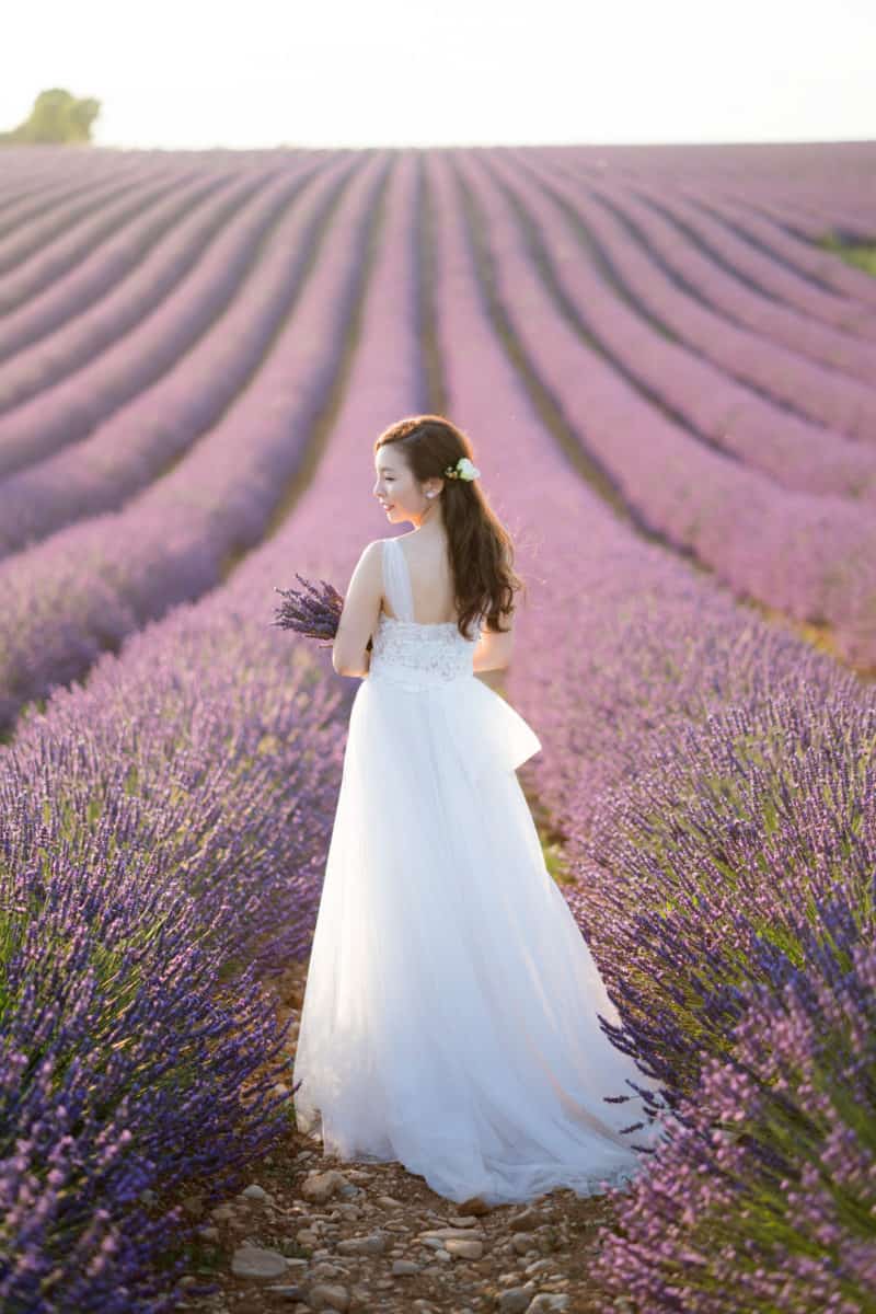 Intimate Wedding Ceremony In The Lavender Fields - Inspired Bride