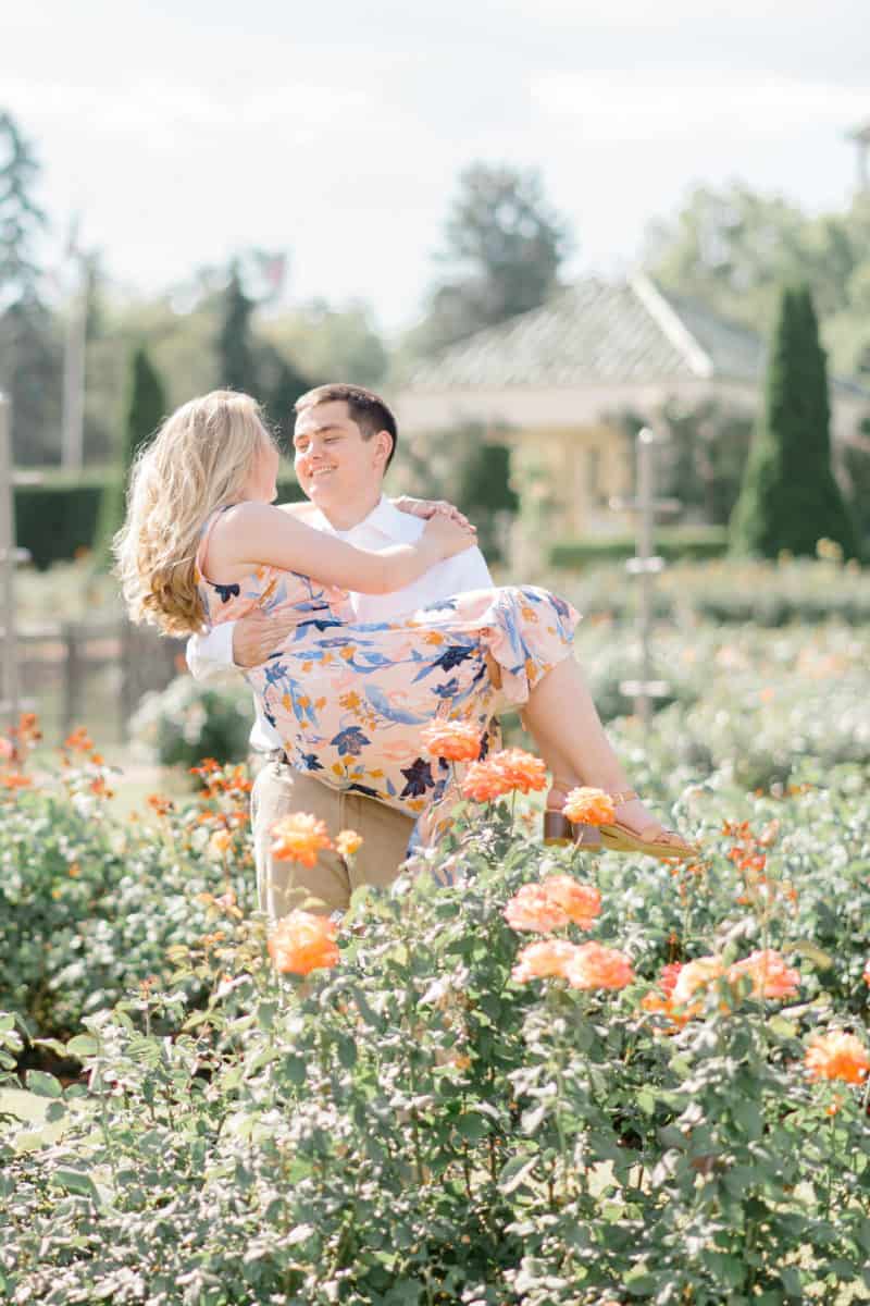 Chelsea and John: Flower-filled Afternoon Engagement Shoot 93