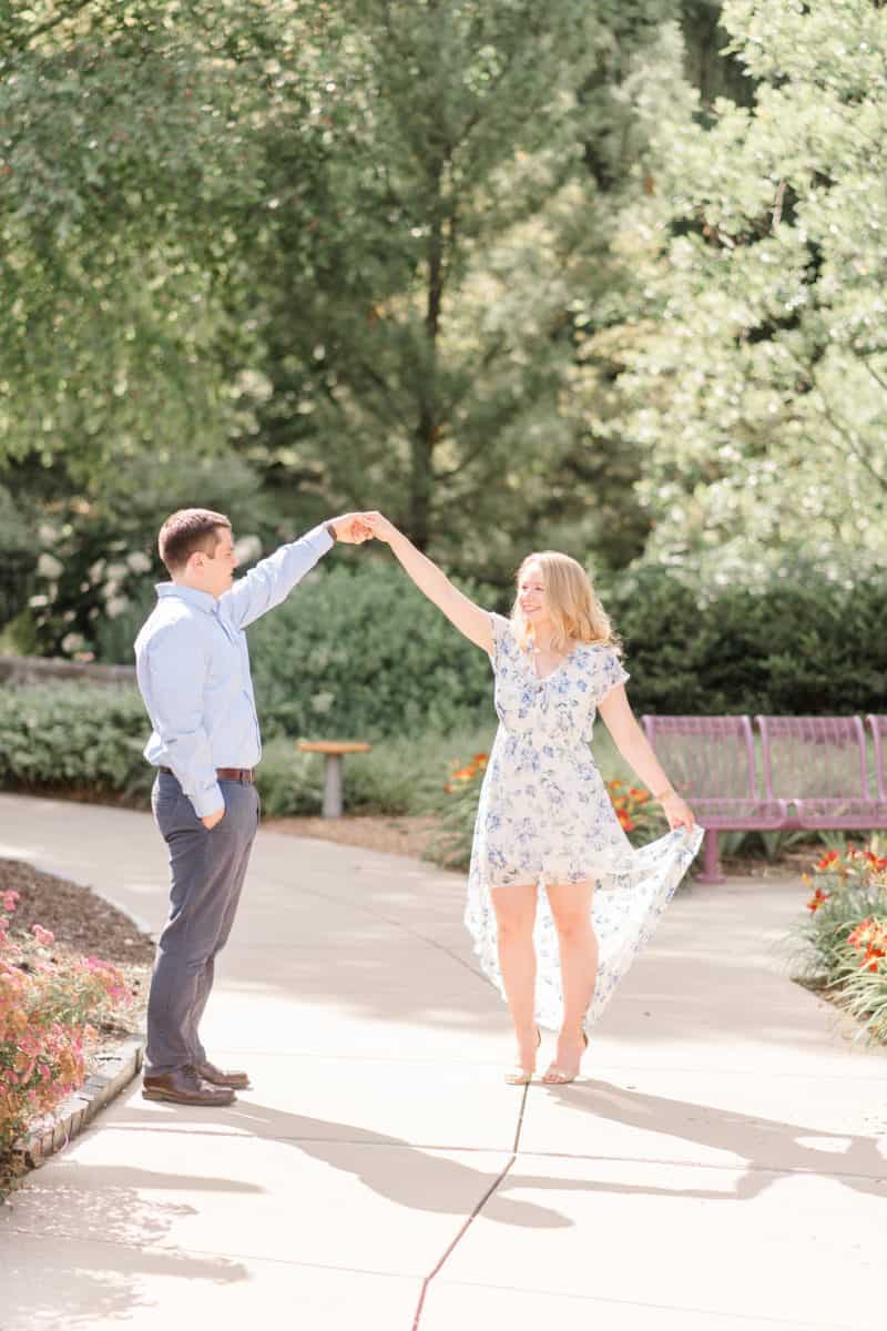 Chelsea and John: Flower-filled Afternoon Engagement Shoot 43