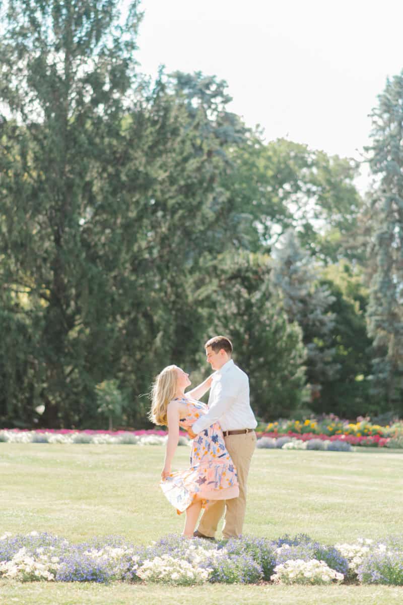 Chelsea and John: Flower-filled Afternoon Engagement Shoot 109