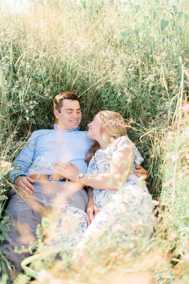 Chelsea and John: Flower-filled Afternoon Engagement Shoot 117