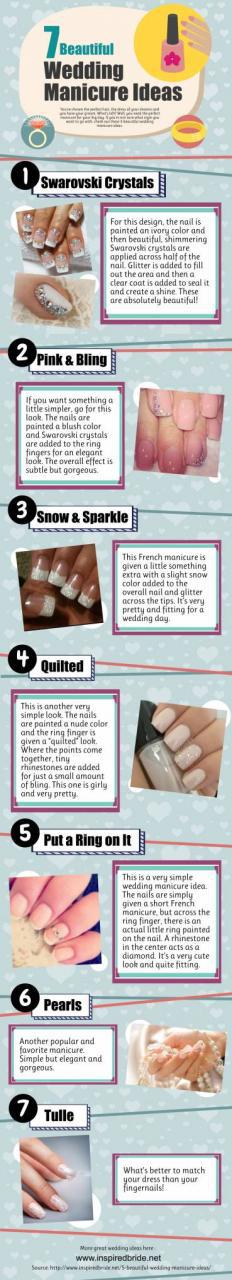 Beautiful Wedding Manicure Ideas