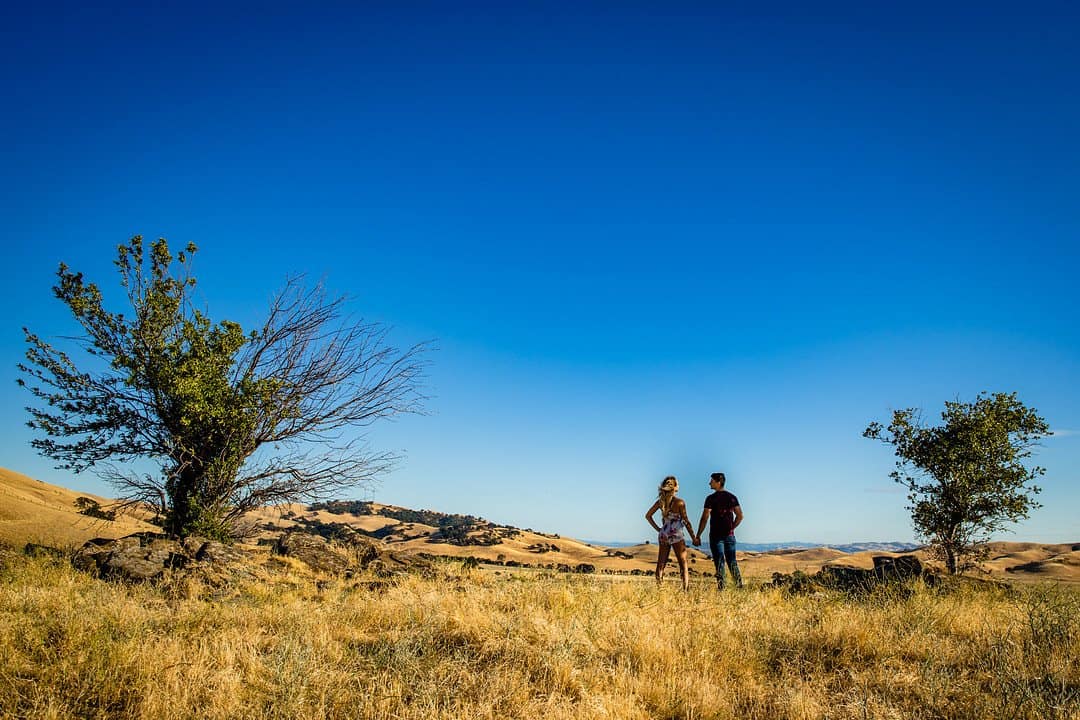 Playful and Romantic Hill Engagement Session 177