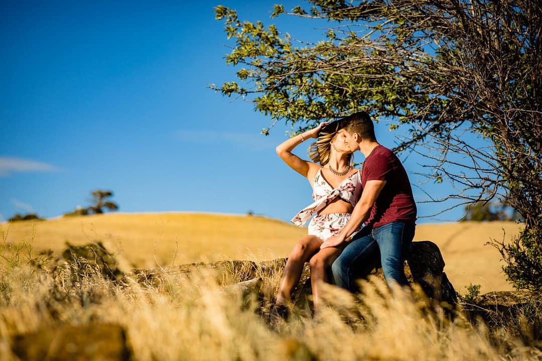 Playful and Romantic Hill Engagement Session 179