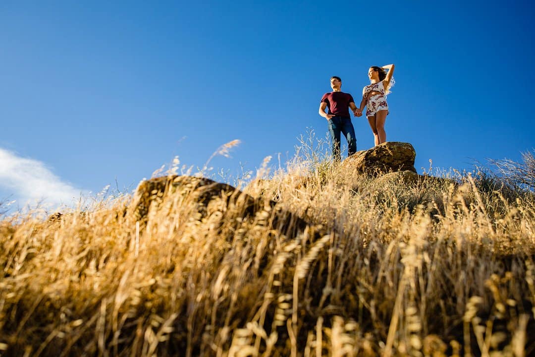 Playful and Romantic Hill Engagement Session 181