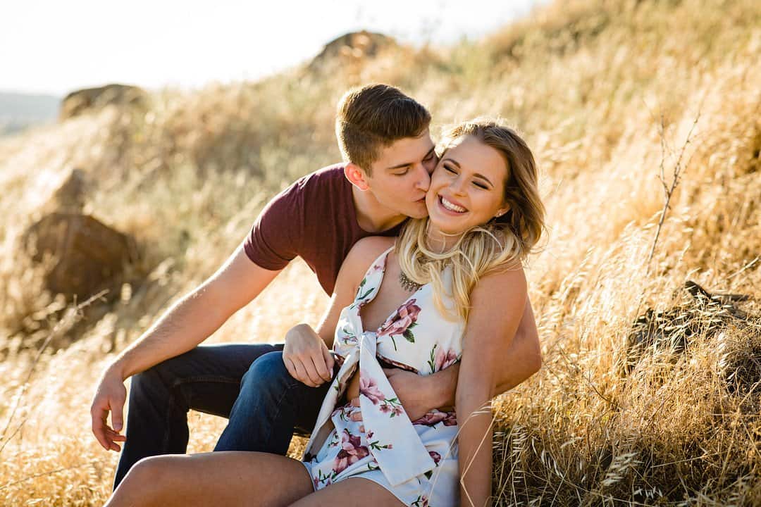 Playful and Romantic Hill Engagement Session 185