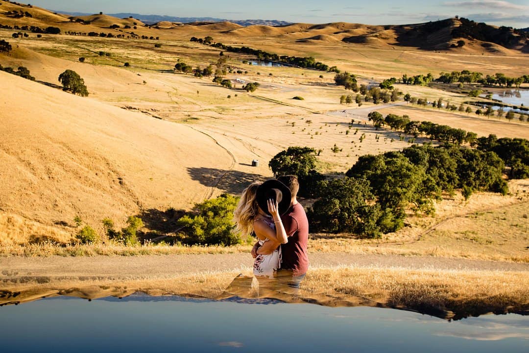 Playful and Romantic Hill Engagement Session 191