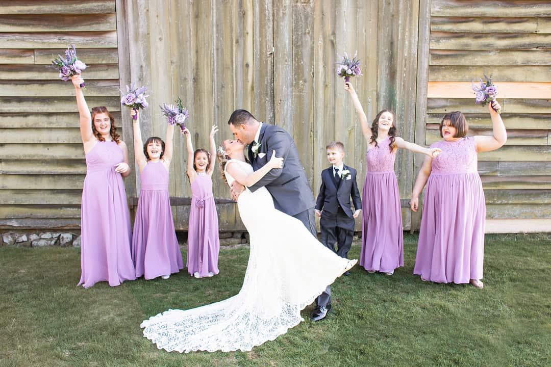 Lavender Backyard Wedding 85