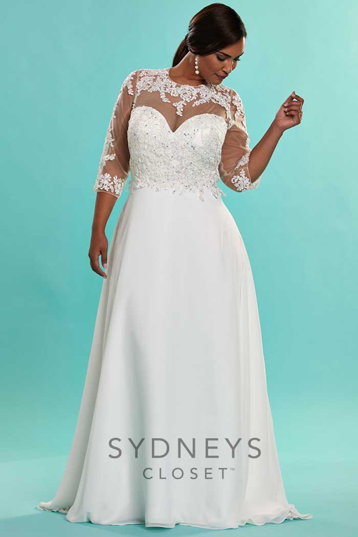 Shop Elegant Plus Size A-Line Wedding Dresses