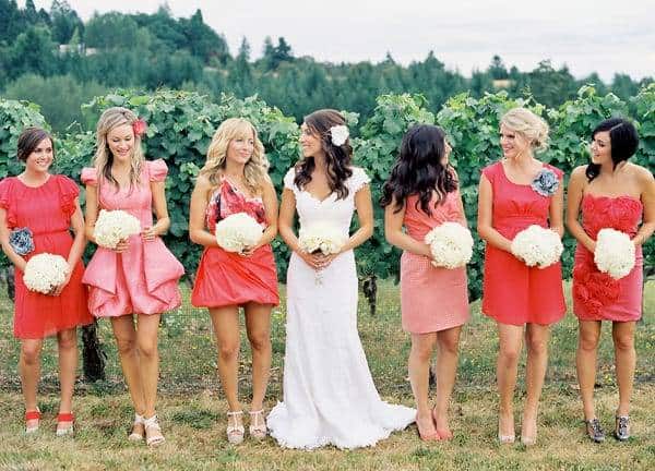 4 Tips For Pulling Off Perfect Mix and Match Bridesmaid Dresses