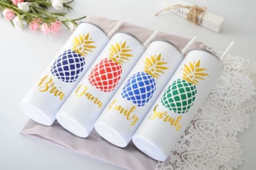 Here’s an idea – Personalized Tumblers for Your Bridal Party