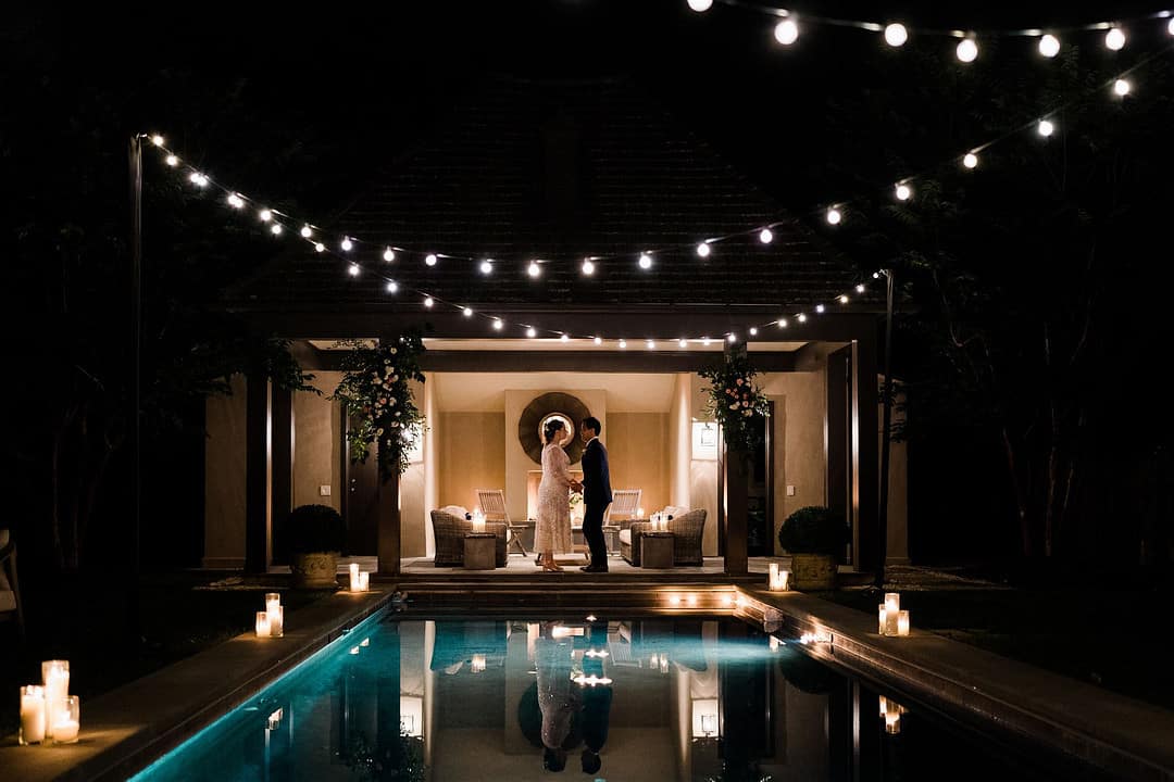 This Couple Tied The Knot In Their Parents' Magical Backyard 81