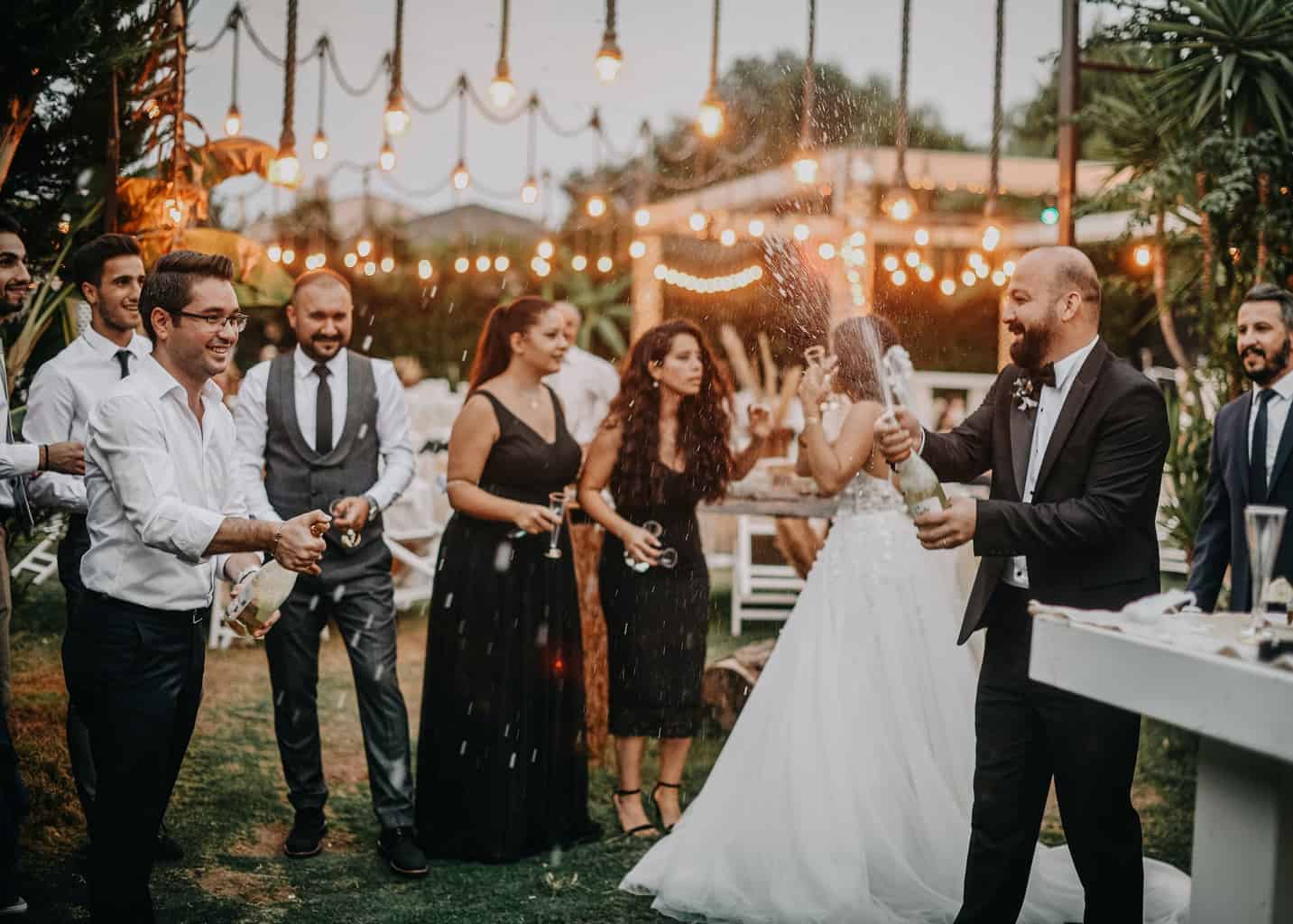 Free People Doing Wedding Party Stock Photo