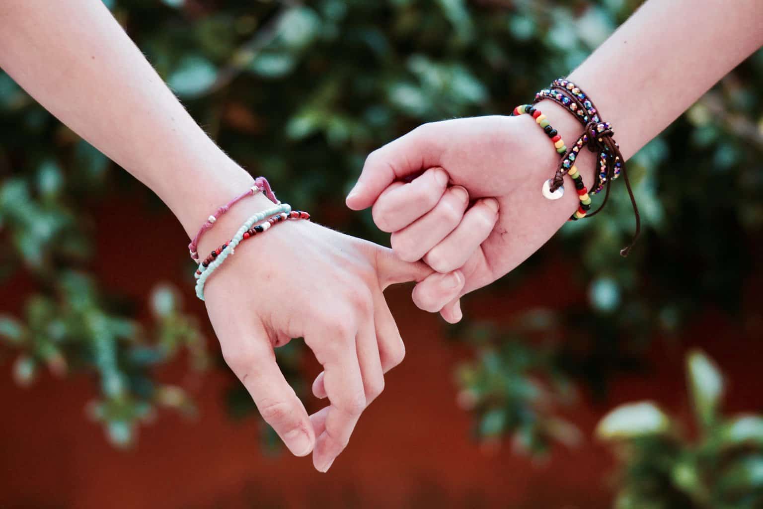Free Two Person Holding Hands Stock Photo