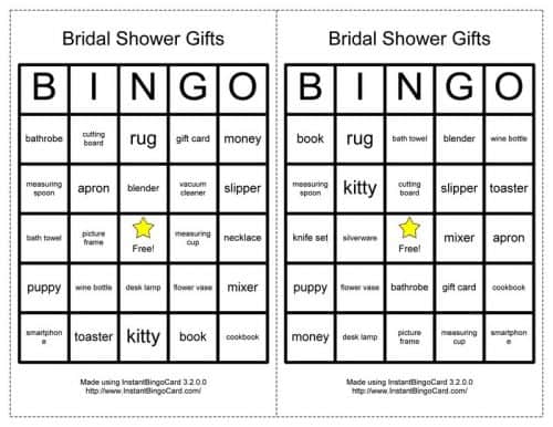Classic Bridal Shower Games