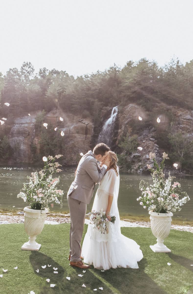 Whimsical Mimimalist Waterfall Wedding 253