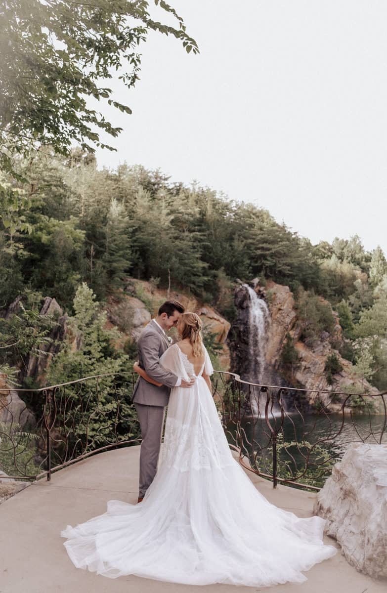 Whimsical Mimimalist Waterfall Wedding 259