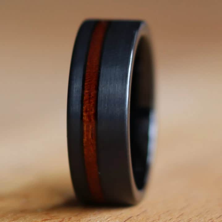 Black California Redwood Ring | Thorum