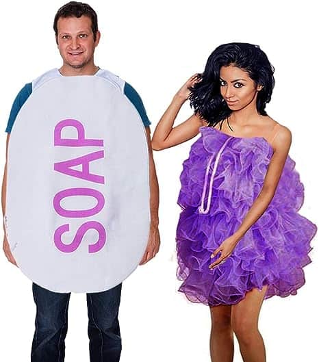 Tigerdoe Loofah &amp; Soap Costume - 2 Pc - Couples Costumes - Funny Halloween Costumes - Novelty Costumes