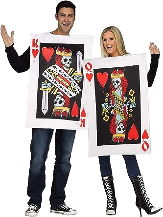 Fun World King &amp; Queen of Hearts Costume for Adults