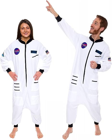 Silver Lilly Astronaut One Piece Adult Space Jumpsuit Cosplay Costume