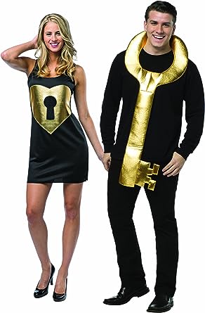 Rasta Imposta Key To My Heart Lock and Key Couples Costume