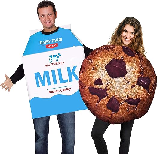 Tigerdoe Cookie and Milk Costume - Couple Costumes - Food Costumes - Funny Costumes