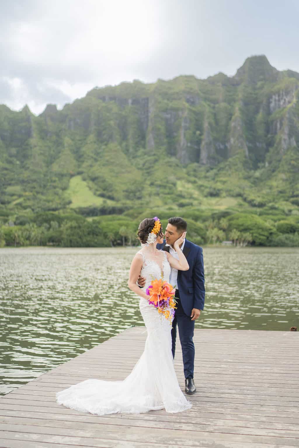 A Romantic Tropical Wedding at Kualoa Ranch 159