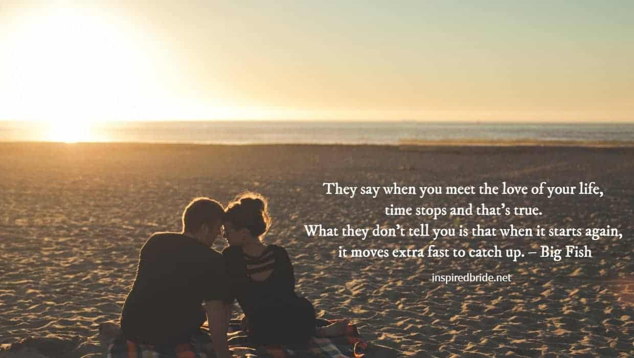 A wedding quote from Big Fish.