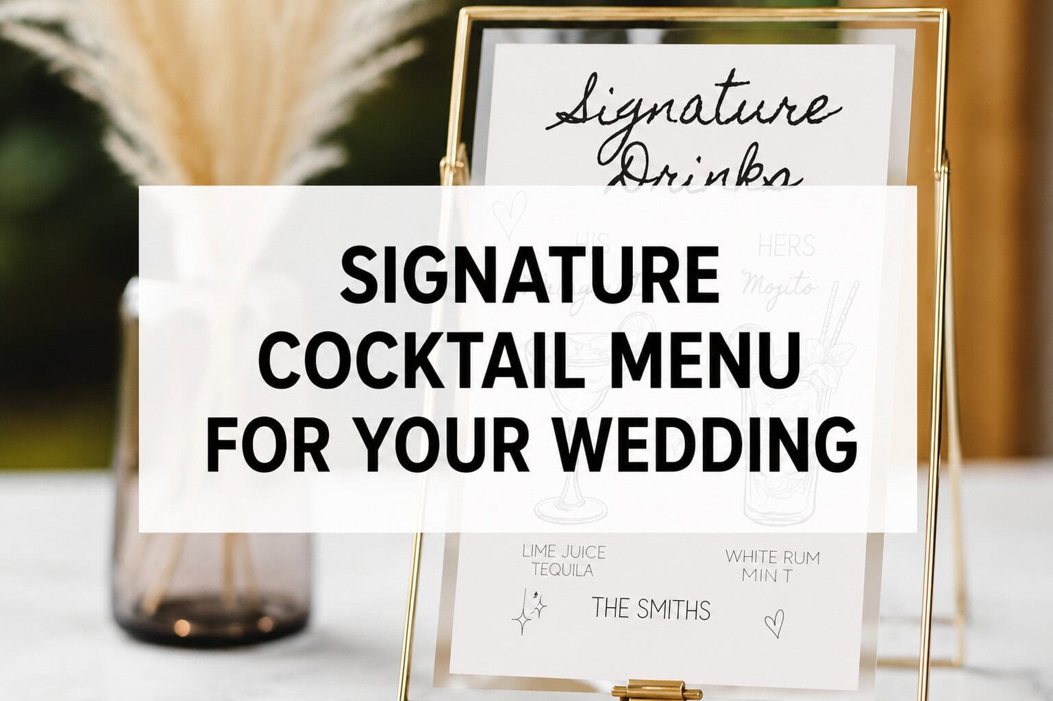 How to Create a Signature Cocktail Menu for Your Wedding 7