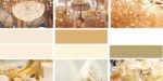 So you love the color gold and you know this will be one of your wedding colors but you’re not sure about the others. We want to share some gold color pallets along with some tips on your wedding color palette especially for choosing a great companion color for gold.